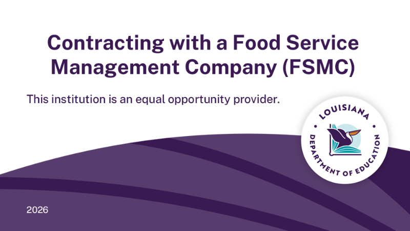 LDOE SFS - FSMC Training Image