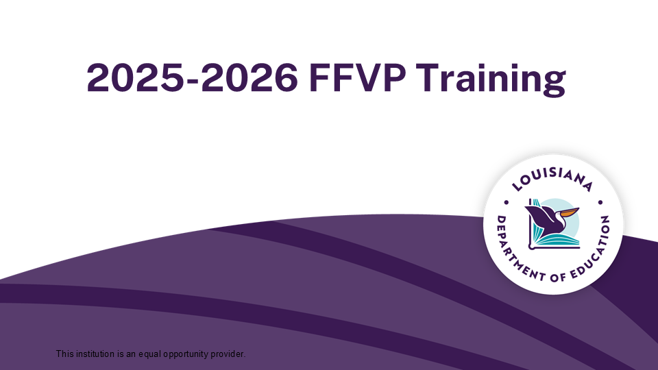 SFS - Fresh Fruit and Vegetable Training Program Image