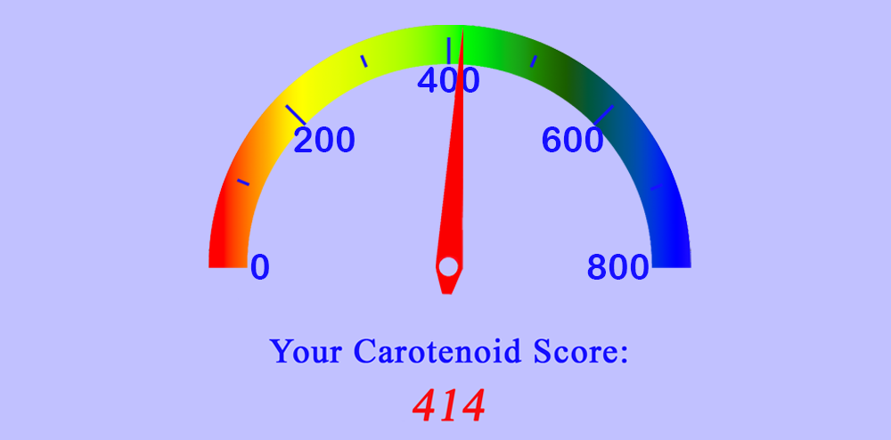 Example Veggie Meter Score